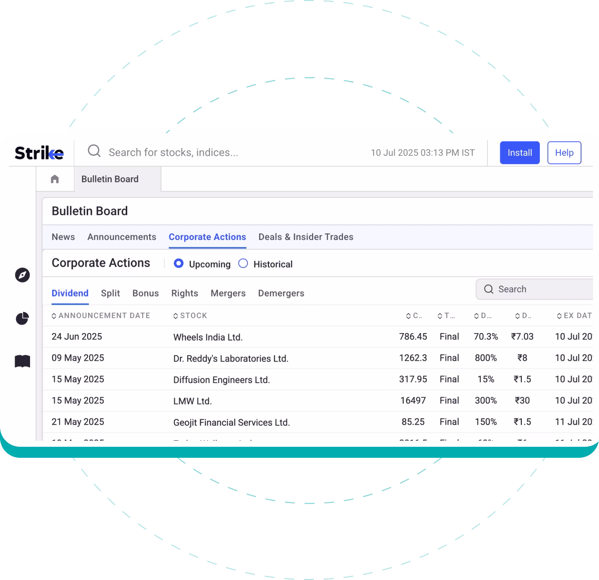 Corporate Actions of Stocks Corporate Actions of Stocks