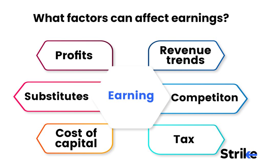 What factors can affect earnings?