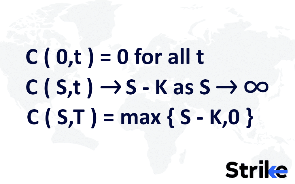 The equation for boundary condition is